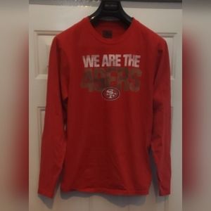 FANATICS PROLINE NFL SAN FRANCISCO "WE ARE THE 49ERS" RED COTTON T-SHIRT SIZE M